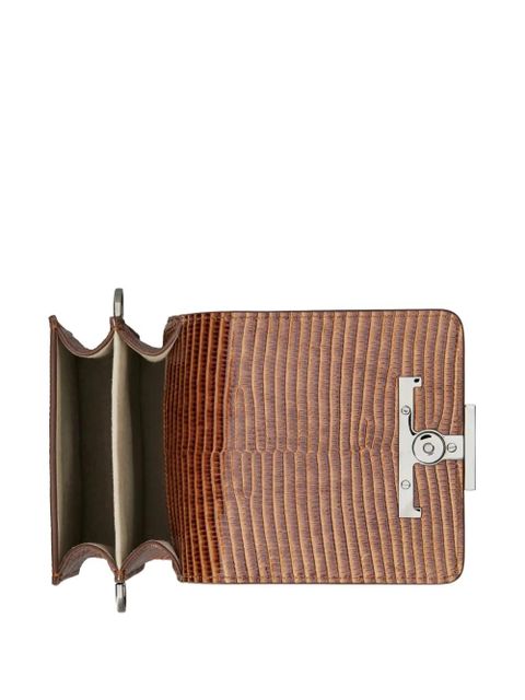 Tod's logo-plaque leather crossbody bag - Brown