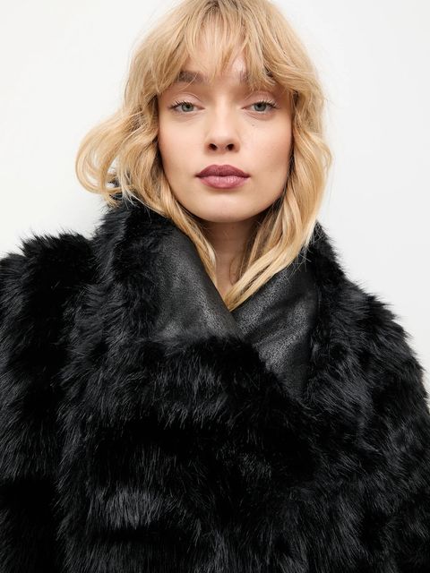 Answear.LAB płaszcz kolor czarny