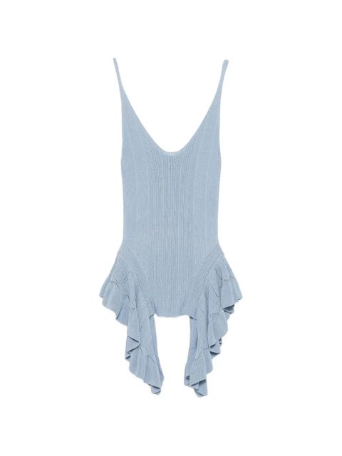 Blumarine V-neck top - Blue - zdjęcie produktu nr 1