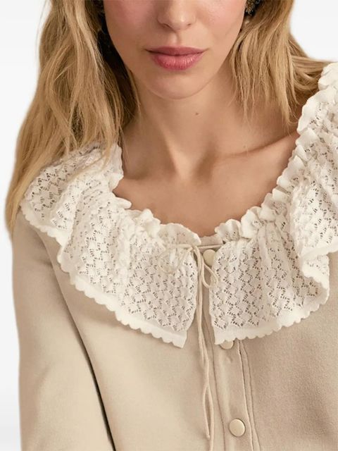 Sleeper Malena lace-collar cardigan - Neutrals - zdjęcie produktu nr 2