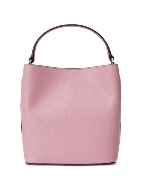Lauren Ralph Lauren logo-plaque bucket bag - Pink - zdjęcie produktu nr 2