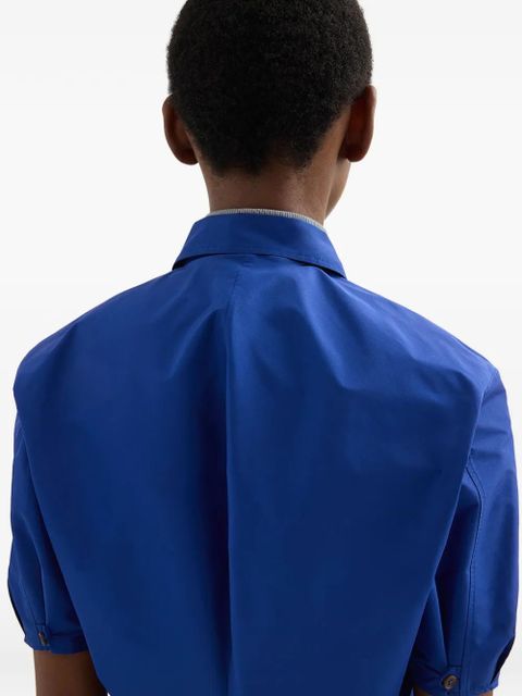 Jil Sander cropped shirt - Blue