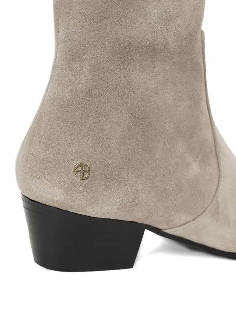ANINE BING 43mm Freya pointed ankle boots - Neutrals