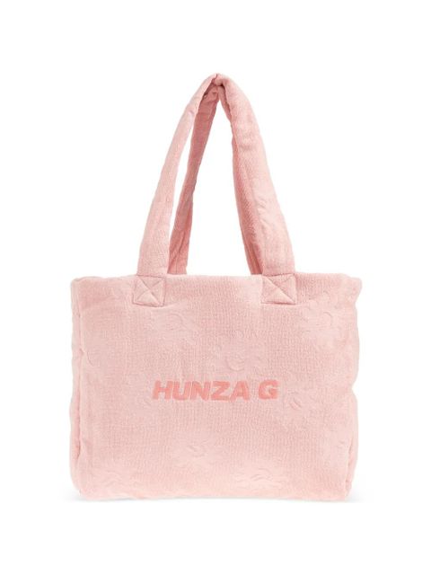 Hunza G Sunny towelling tote beach bag - Pink - zdjęcie produktu nr 1