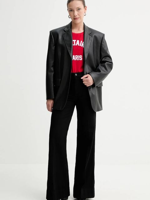 ZADIG&VOLTAIRE t-shirt bawełniany damski kolor czerwony JWTS02837 - zdjęcie produktu nr 2