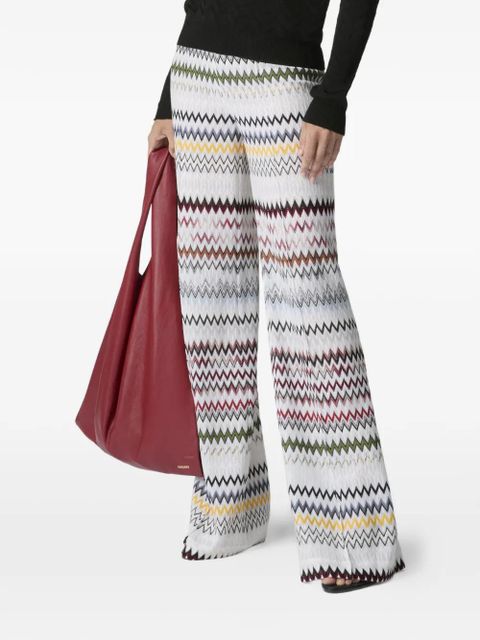 Missoni zigzag-pattern trousers - White