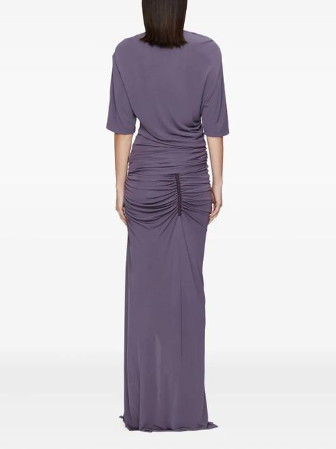 Christopher Esber Shibari jersey maxi skirt - Purple
