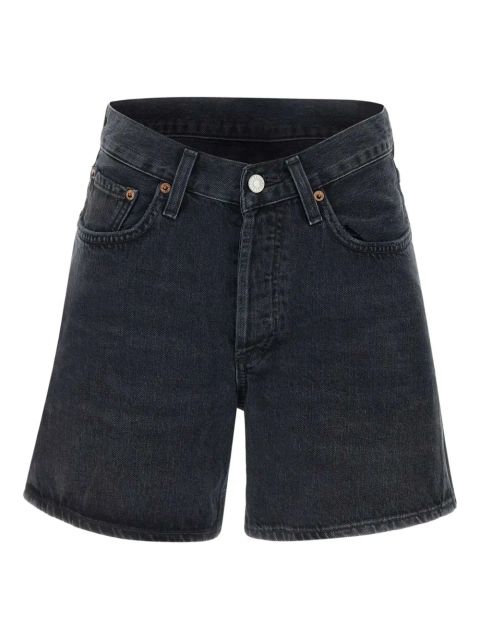 AGOLDE cotton denim shorts - Black