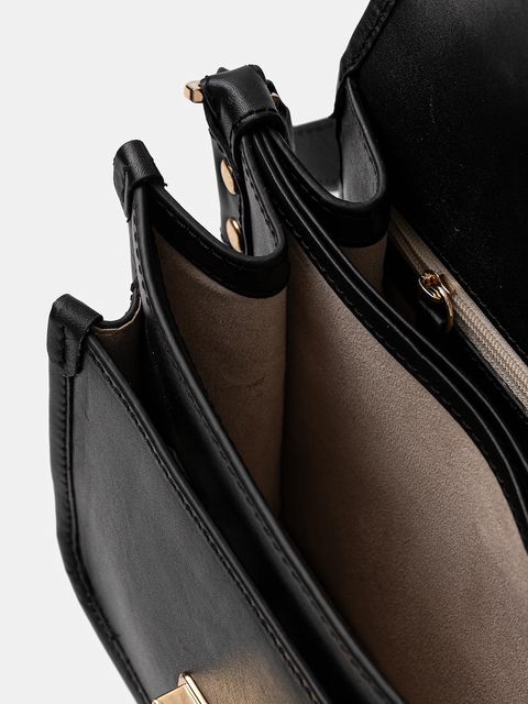 Geox torebka skórzana FLAVRIE kolor czarny D46Z4A 00043