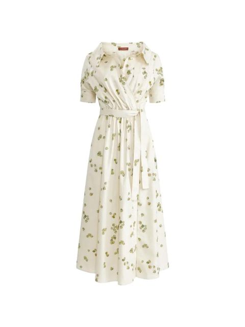 Altuzarra Lydia floral-pattern belted dress - Neutrals - zdjęcie produktu nr 1
