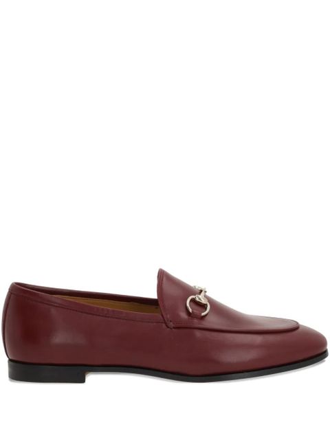 Gucci signature Horsebit detail leather loafers - Red - zdjęcie produktu nr 1