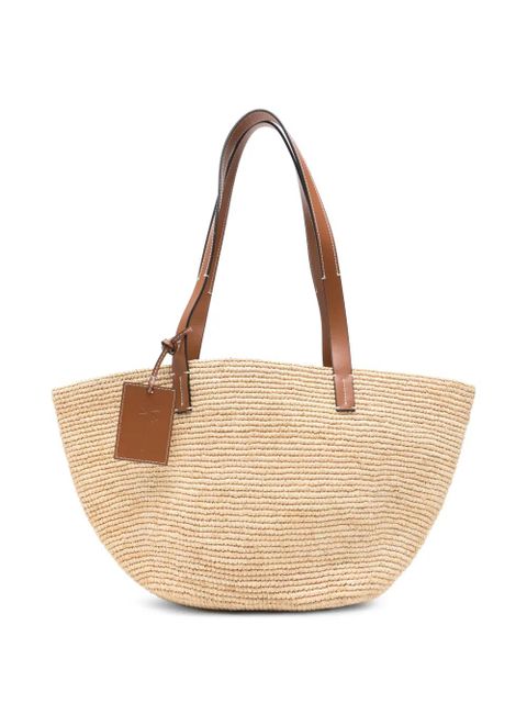 Manebi Basket raffia shoulder bag - Neutrals - zdjęcie produktu nr 1