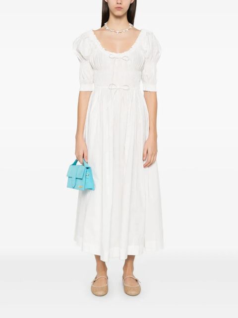 DÔEN Ischia midi dress - White