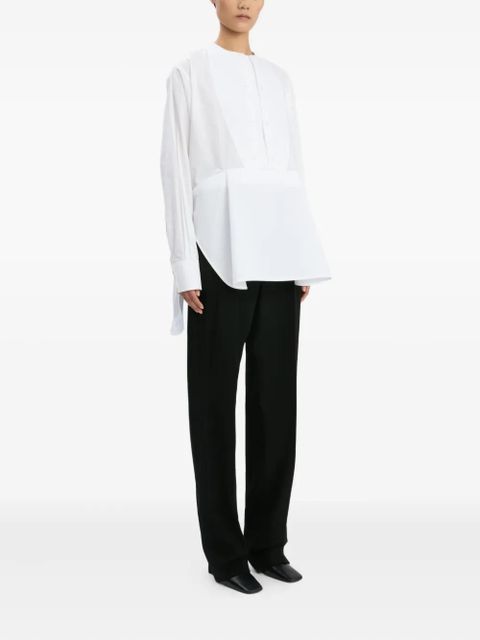 Victoria Beckham bib-detail shirt - White - zdjęcie produktu nr 2