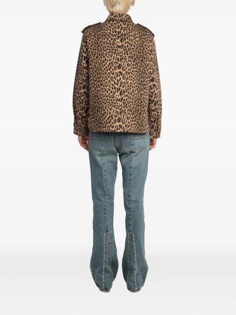 Zadig&Voltaire leopard-print button-fastening shirt - Brown