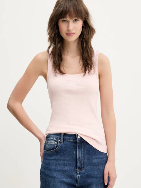 Guess Jeans top kolor różowy W5GP26 KA0H1