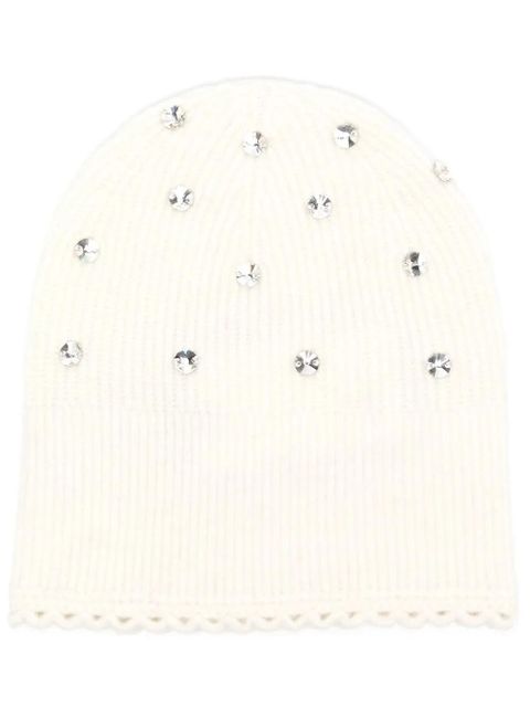 3.1 Phillip Lim rhinestone-embellished beanie - White - zdjęcie produktu nr 1