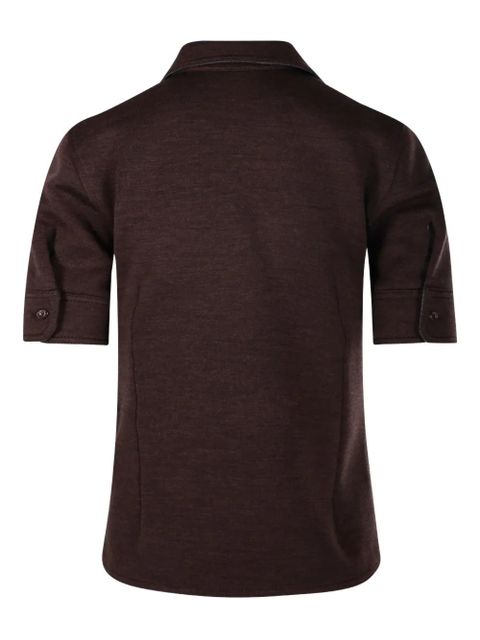 Gucci short-sleeve pont-collar shirt - Brown