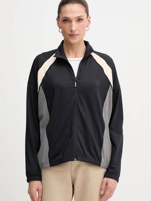 United Colors of Benetton bluza damska kolor czarny gładka 330X3M07O - zdjęcie produktu nr 1