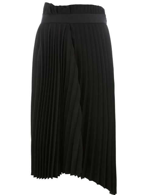 Balenciaga asymmetrical pleated skirt - Black - zdjęcie produktu nr 1