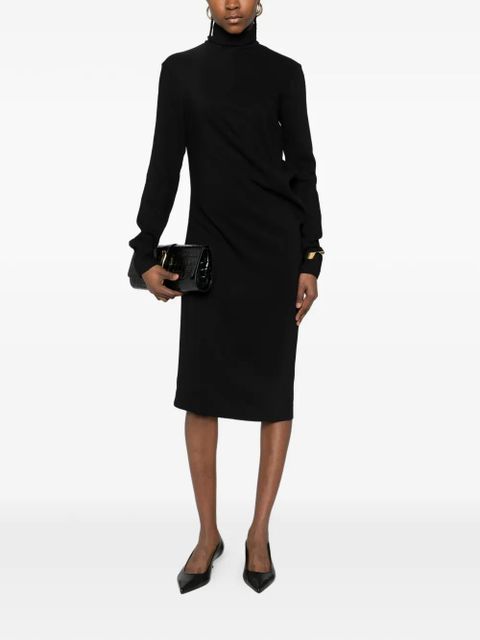 TOTEME twist high-neck dress - Black - zdjęcie produktu nr 2