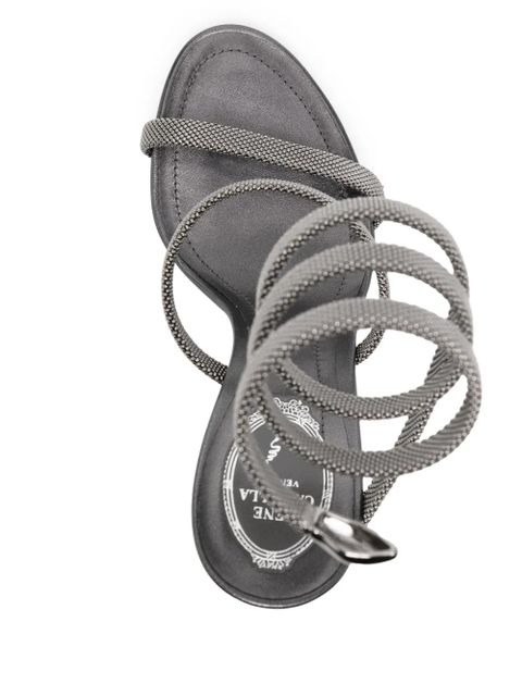 René Caovilla round toe sandals - Silver