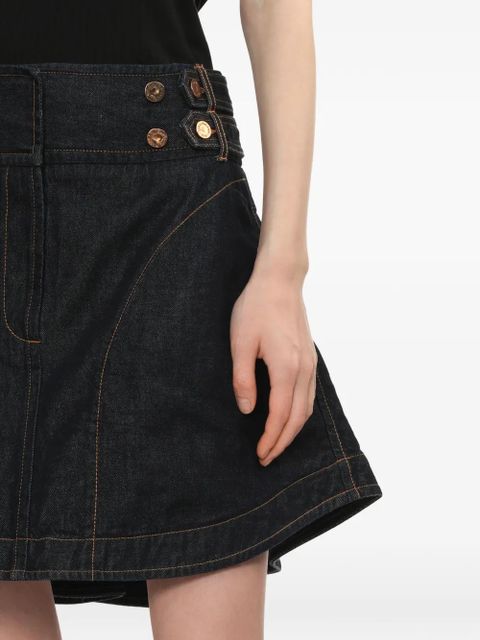 ZIMMERMANN denim mini skirt - Blue