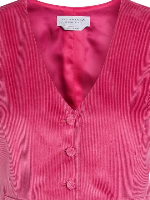 Gabriela Hearst V-neck waistcoat - Pink - zdjęcie produktu nr 2