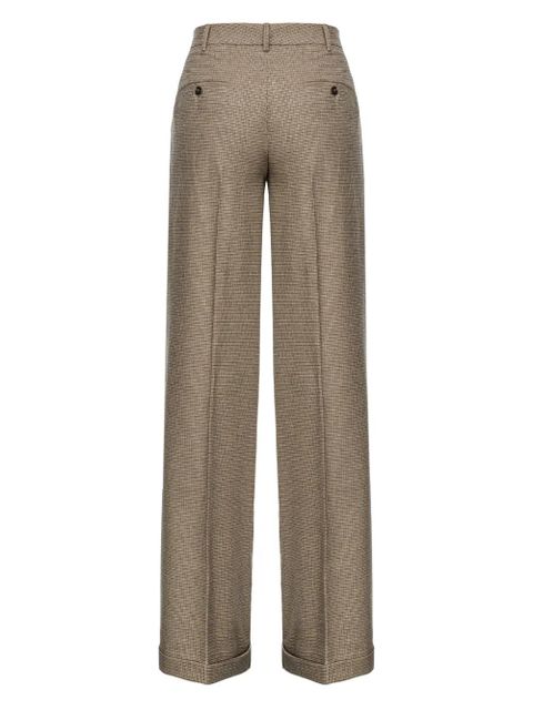 PINKO Vasetto flannel wide-leg trousers - Neutrals