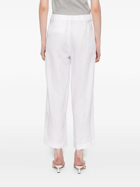 Reformation JONI linen cropped pants - White