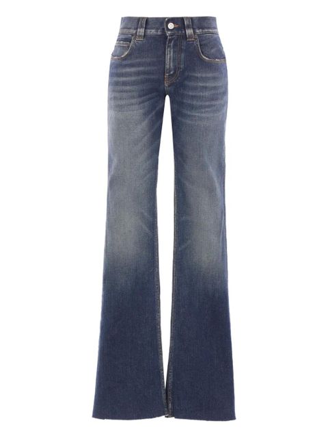 Balenciaga frayed-hem jeans - DARK BLUE - zdjęcie produktu nr 1