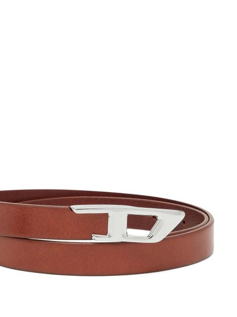 Diesel D logo belt - Brown