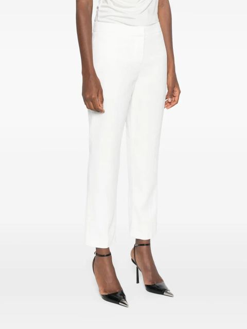 Alexander McQueen crepe cigarette trousers - White