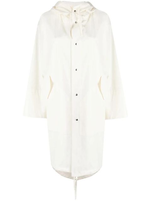 Jil Sander logo-print drawstring coat - Neutrals - zdjęcie produktu nr 1