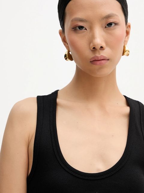 Karl Lagerfeld top kolor czarny B1W17015