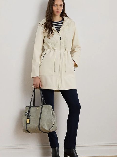 Lauren Ralph Lauren kurtka kolor beżowy przejściowa 297979516