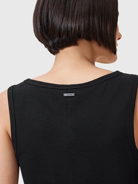 AllSaints top bawełniany KATARINA damskie kolor czarny W192JC - zdjęcie produktu nr 2