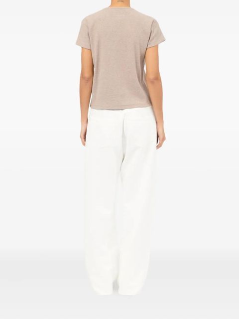 MM6 Maison Margiela Numbers-print T-shirt - Neutrals