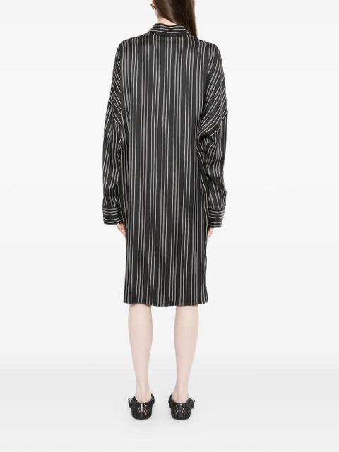 TOM FORD striped v-neck dress - Black - zdjęcie produktu nr 2