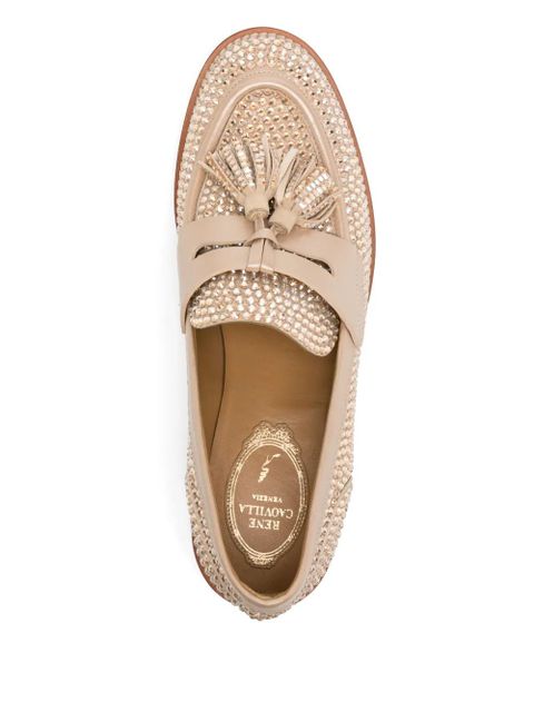 René Caovilla 70mm crystal-embellished sandals - Black