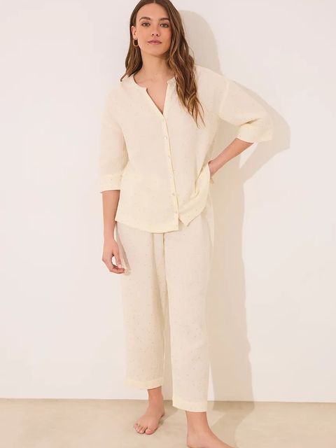 women'secret piżama damska kolor beżowy bawełniana 3599229 - zdjęcie produktu nr 1