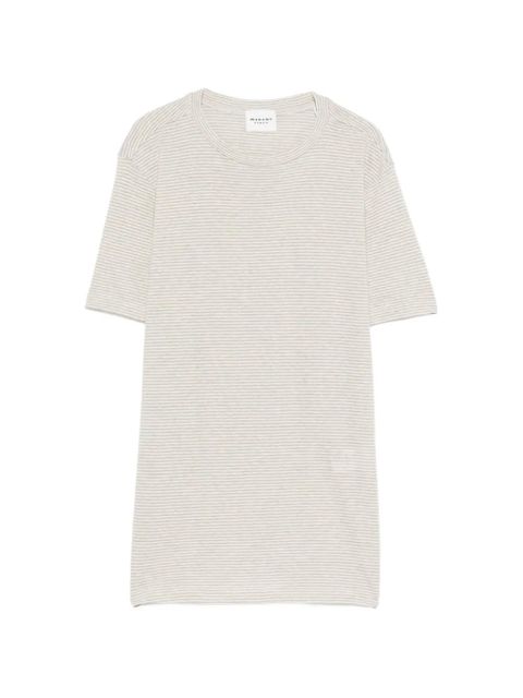 MARANT ÉTOILE Zewel striped T-shirt - Neutrals - zdjęcie produktu nr 1