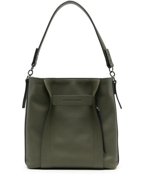 Longchamp medium 3D leather shouder bag - Green
