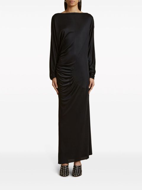 KHAITE The Oron ruched maxi dress - Black
