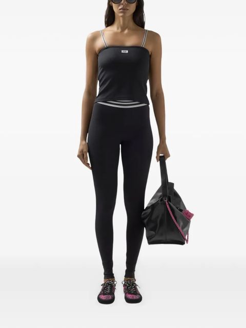 GCDS logo-patch tank top - Black - zdjęcie produktu nr 2