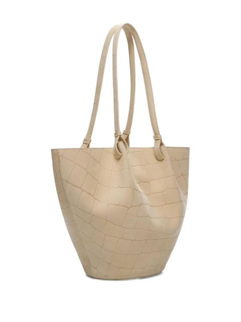 LouLou de Saison circular textured shoulder bag - Neutrals