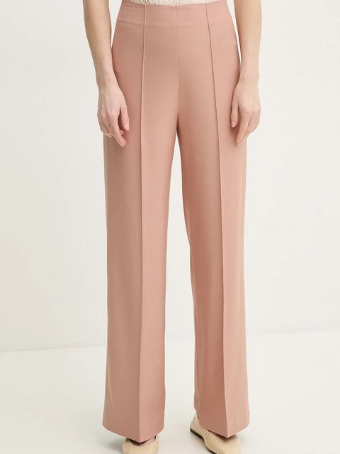 AERON spodnie HURAA damskie kolor pomarańczowy szerokie high waist PA330474