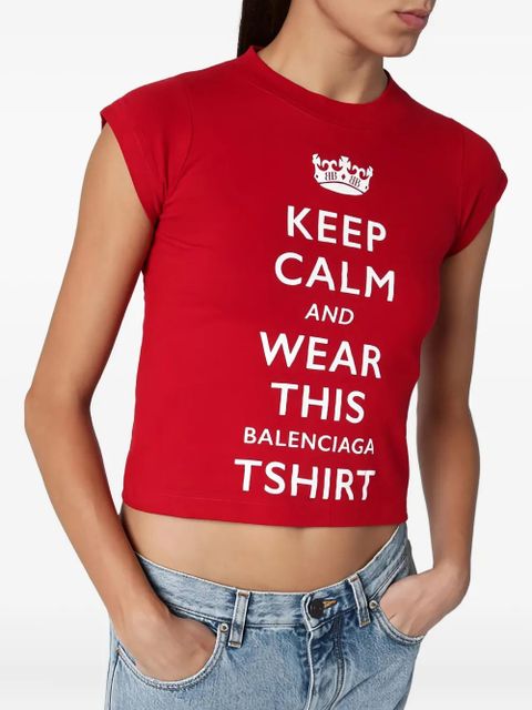 Balenciaga graphic-print short-sleeve t-shirt - Red