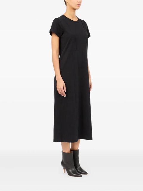 MM6 Maison Margiela short-sleeve midi dress - Black - zdjęcie produktu nr 2