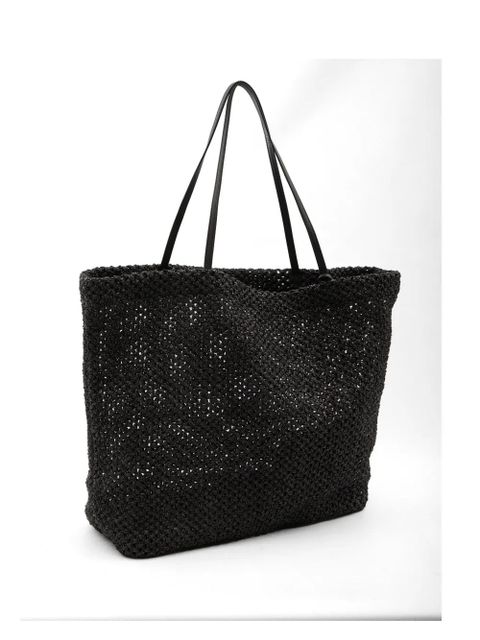 The Row crochet barn tote bag - Black - zdjęcie produktu nr 2
